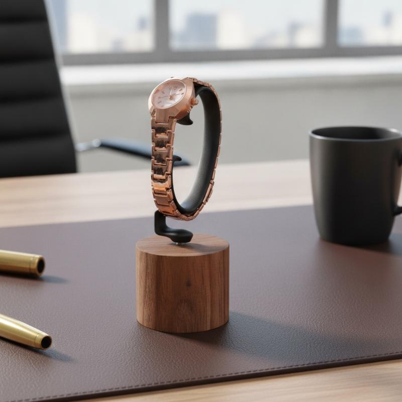 Jewelry And Watches Inc - Soporte de madera en forma de