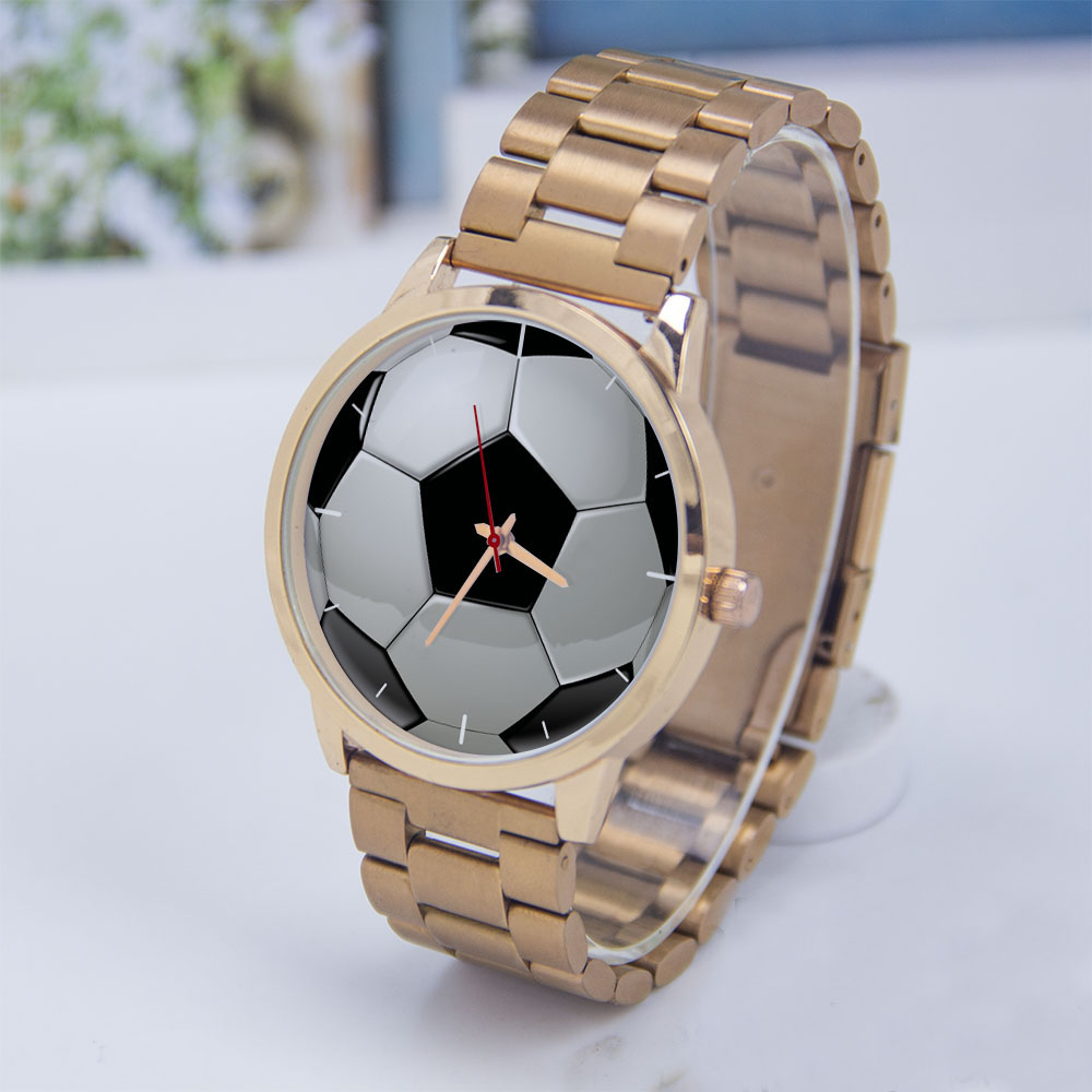 Jewelry For Watches - Fútbol Diseño de fútbol Fans Plata