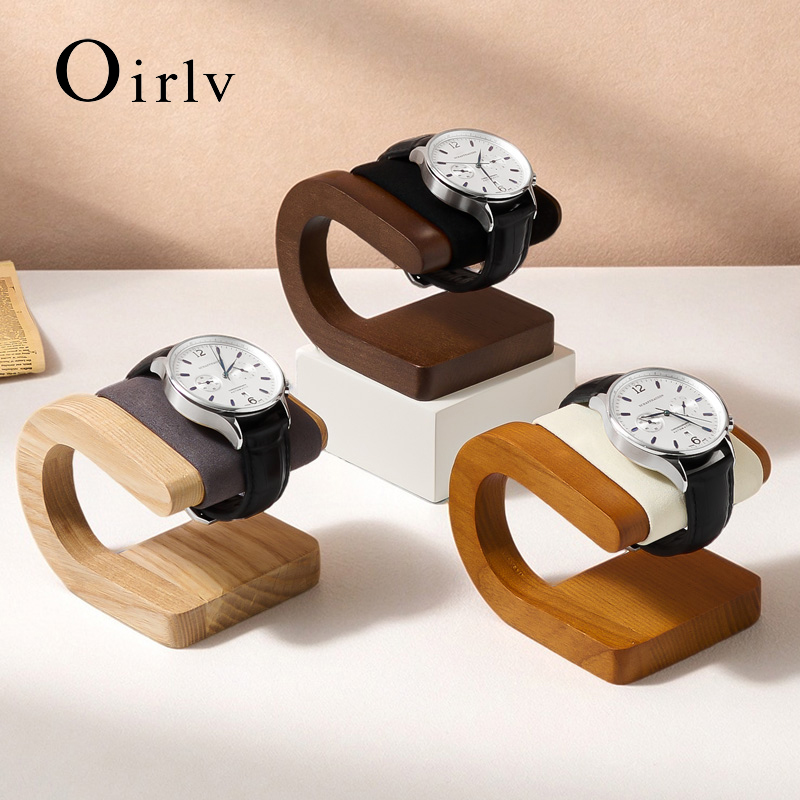 Jewelry And Watches Inc - Oirlv, soporte de madera de nogal