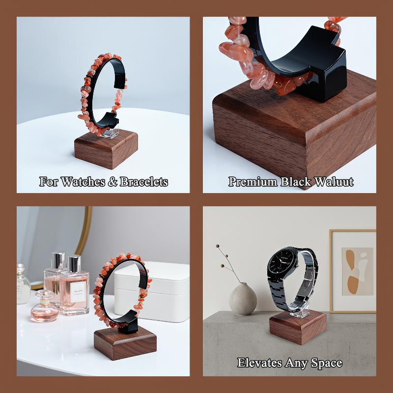Soporte de madera con forma de - Jewelry And Watches Inc reseña y precio